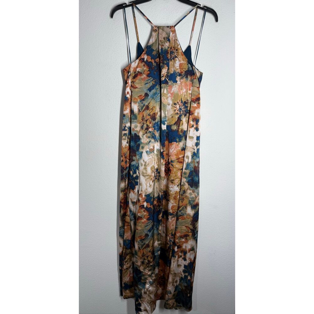 Nicole Miller New York Floral Maxi Dress Size S Sleeveless Strappy Boho - Picture 6 of 16